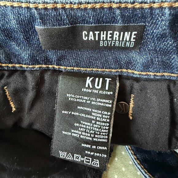 Women's Plus 16 Kut from the Kloth Catherine Boyfriend Raw Hem - Picture 5 of 6